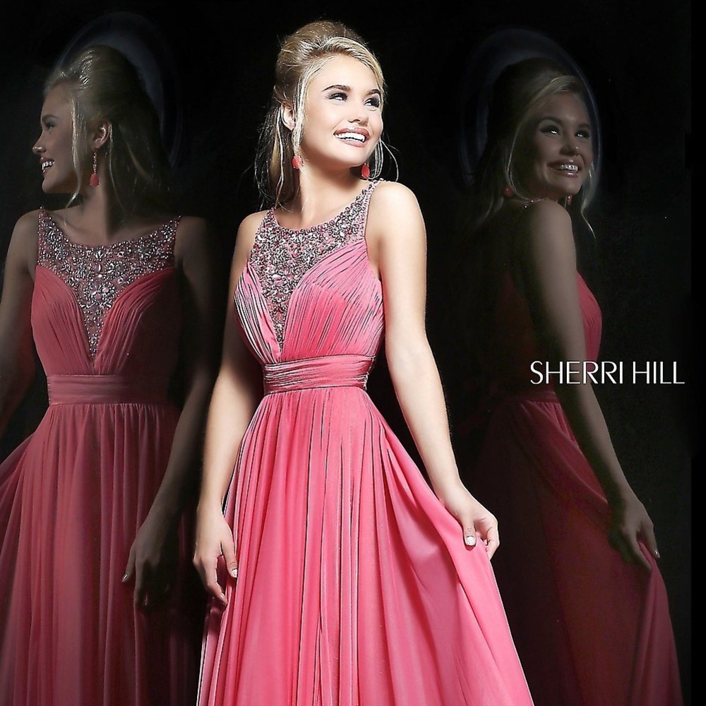 Melon Sherri Hill Gown